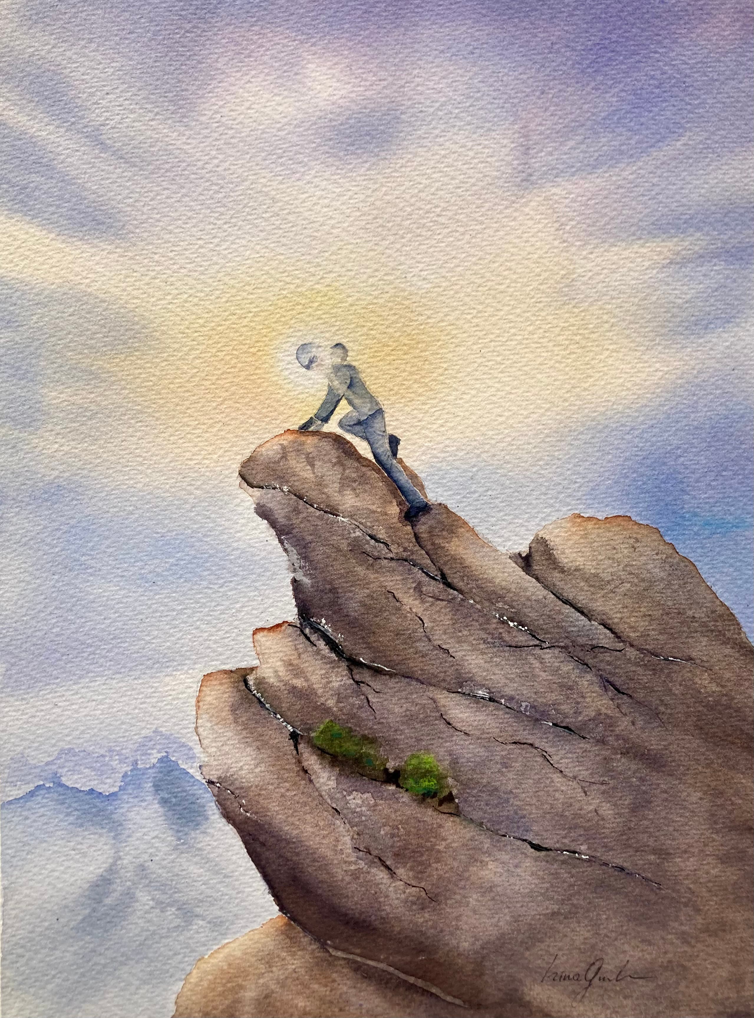 No Ropes — original watercolor, Irina Gîndea